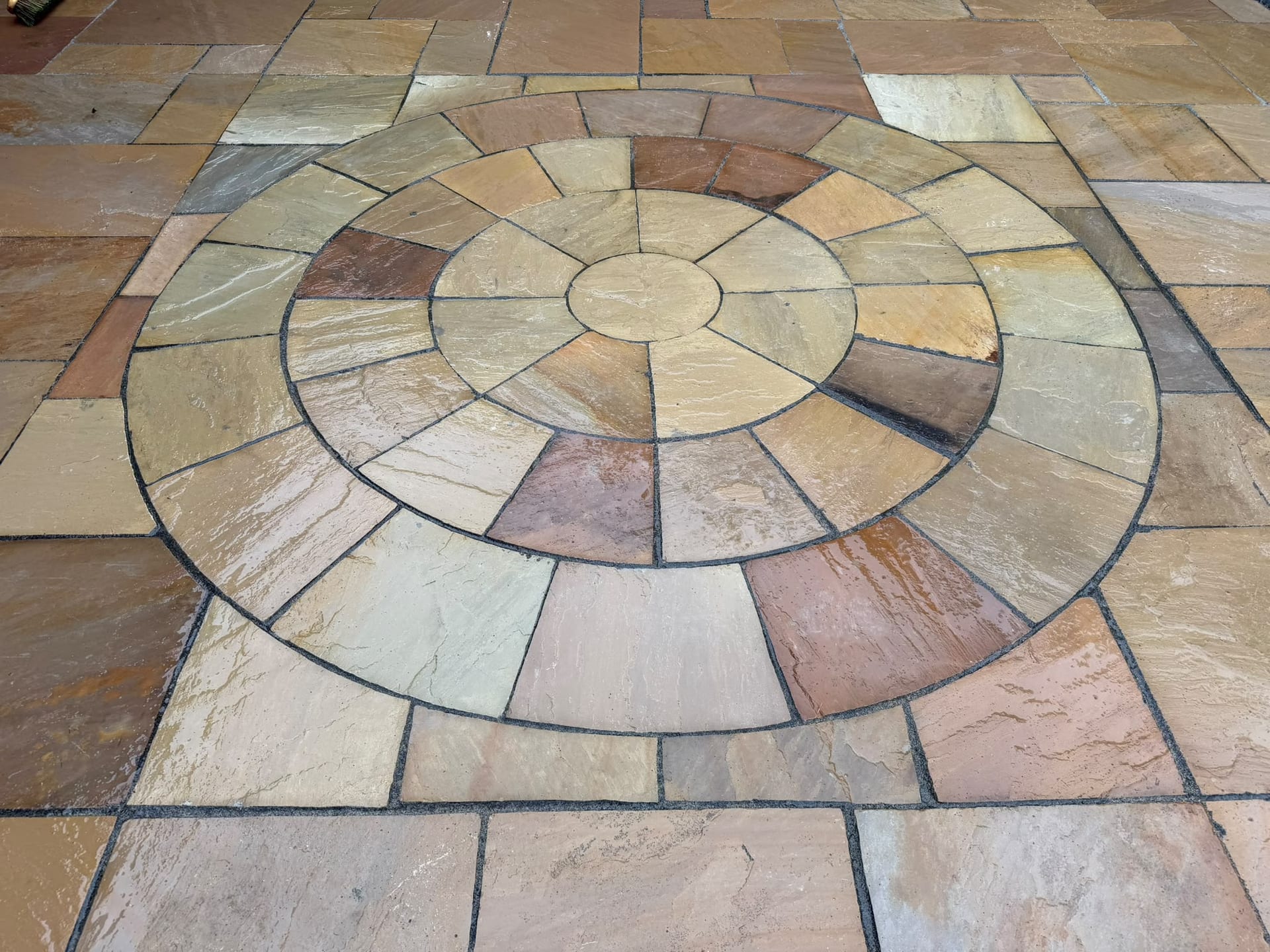 Indian Sandstone Patios by Trade Safe Paving